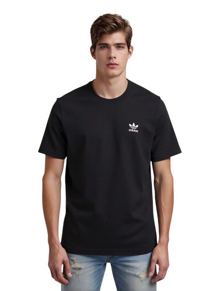 Adidas ESSENTIAL TEE - 黑色 - 查看 1