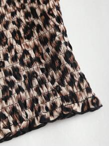 SHEIN PETITE Women Leopard Two Pieces Outfits For Daily Wear - Multicolor - View 5