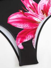 Swim Oasis 2pcs/Set Women's 2025 New Printed One-Piece Swimsuit And Mesh Maxi Skirt Beach Resort Summer Casual Swimwear Sets - Multicolor - View 7