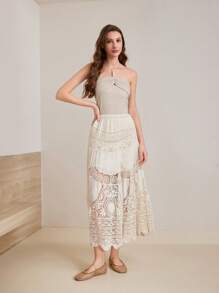 MOTF PREMIUM Sandalias planas con trenzas y punta cuadrada - Marrón Mocha - Ver 10