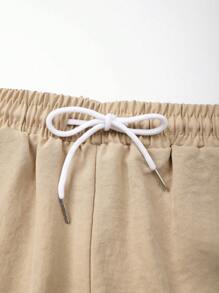 Horizaway Conjunto casual de camisa de manga corta con botones y pantalones cortos de color contrastante para hombres, con pantalones cortos de natación, trajes para deportes al aire libre, trajes para vacaciones, estilo hawaiano