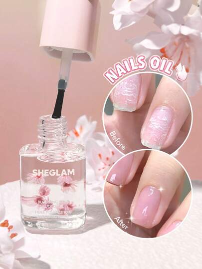 SHEGLAM Aceite Para CutíCulas Blooming Nails, Color Rosa, 8 Ml Marca Belleza Maquillaje Maquullaje CosméTica Para Mujeres NiñAs Perfecto Para Invierno Primavera Ideal Para Y2K Elegante Moda Adecuado Para CumpleañOs Regalo Fiesta Listo Mejor Color