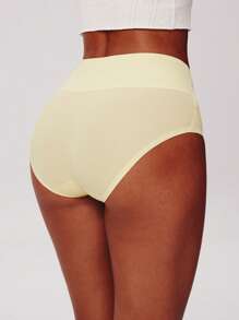 LUVLETTE 2-Pack High-Waist No Show Briefs Waist Tummy Basic Control Shapewear Panties Set Airy Underwear For Women - Multicolor - View 9