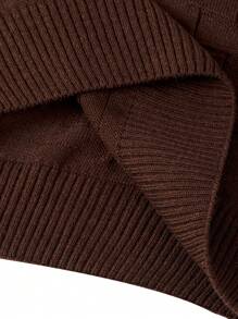Cottnline Men Geometrical Pattern Crew Neck Regular Sweater - Brown - View 6