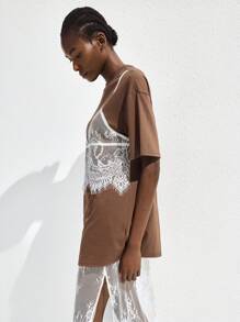 Maija Women Two Pieces Outfits For Daily Wear,Fall Women Clothes,European Summer - Brown - View 6