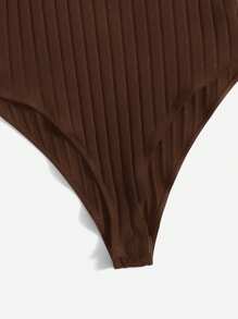 SHEIN EZwear Große Größen Lässig Braun Bodysuit für Sommer