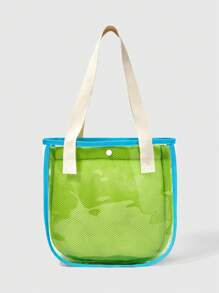 SHEIN Gift - Green Detachable Beach Bag, Eid Al-Fitr Transparent Jelly Bag - Green - View 2