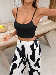 Chiquease Women Two Pieces Outfits For Daily Wear - Black and White - View 3