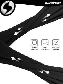 Innovista Pantalones deportivos de entrenamiento suave con textura mixta, cintura alta, talle alto, levantamiento de glúteos, entrenamiento diario de yoga a prueba de sudor, estiramiento alto para gimiendo, ropa deportiva, pantalones cortos, bragas de verano, comodidad, movimiento, malla funcional, recortable, a Prueba de Cuat, figura con efecto de flotación, ejercicio al aire libre, protección UV, resistente al sudamiento, TT, viral, brillo, brillante, fitness, negro, moda, pijama de graduación, natural, sexy, versátil, femenino, accesorio deportivo, antie, deportivo de moda premium, saludable, realista, apto para mujer, mujer sexy
