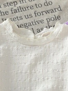 2pcs Baby Girls' Textured Ruffle T-Shirt Set, Spring/Summer - Multicolor - View 4