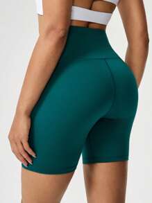 Hanevo Solid Color Yoga Shorts, Fashion And Suitable For Summer Sportwear For Daily Wear