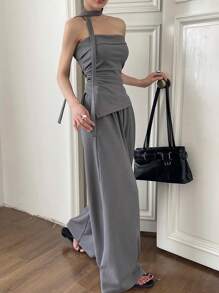 DAZY Women Two Pieces Outfits For Daily Wear - Grey - View 3
