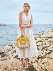 MOTF PREMIUM ROBE FLUIDE AVEC CEINTURE