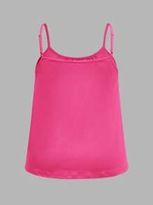 SHEIN EZwear 3 件套加大码女式纯色（黑色、玫红色、白色）垂坠宽松吊带背心，配有可调节肩带，适合春夏季度假 - 彩色 - 查看 8