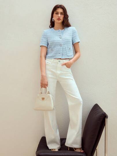 MOTF STUDIO 粗花呢宽松夹克