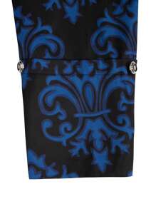 Manfinity AFTRDRK Men's Suit Jacket & Trousers Set, Fashionable For Summer - Blue - View 6