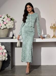 Modelyn Completo da donna a due pezzi per uso quotidiano