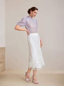 MOTF PREMIUM 8.8CM HIGH HEELED SANDALS, ROUND TOE STRAP DESIGN - Mauve Purple - View 7