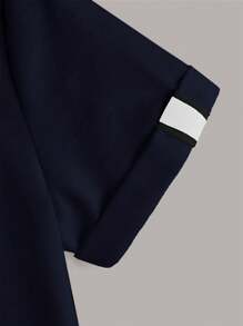 SHEIN Leap Crew 男童圆领休闲字母印花短袖T恤