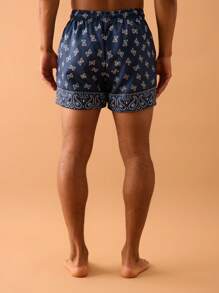 Musero Paisley Print Swim Shorts Summer Smart Streetstyle Vacation Casual - Multicolor - View 4