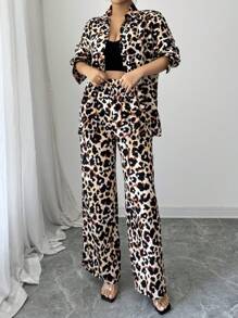 Chiquease Women Two Pieces Outfits For Daily Wear - Khaki - View 4