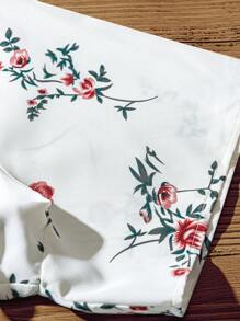 Linhara Camisa de verano casual de vacaciones de tejido para mujer de talla grande