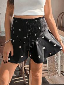SHEIN Solid Color Maternity Shorts, Fashionable For Summer