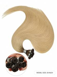 Human Hair Extensions Hand Tied Weft 18-22Inch #4/22 Color Human Hair Weft  Hand Tied Weft Extensions Virgin Remy Human Hair Extensions - Rooted & Ombre - View 2