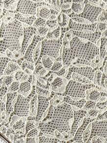 Swim Vcay 女士优雅度假蕾丝米色单裤 - 杏色 - 查看 5