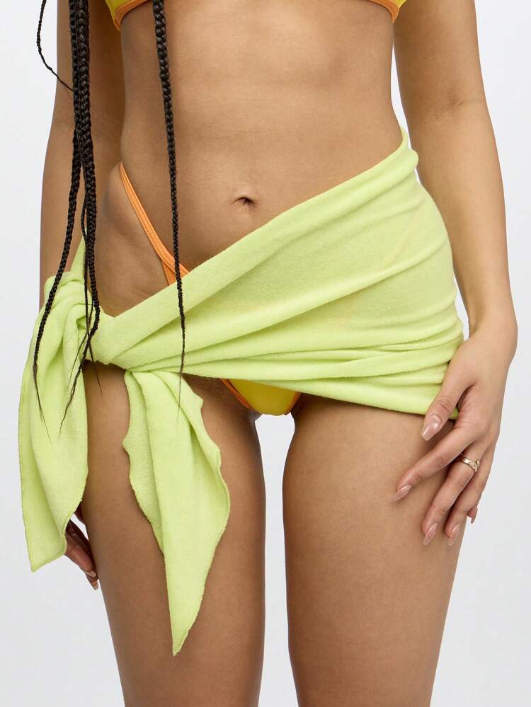 SUMWON WOMEN Terry Towelling Mini Skirt Women Skirts