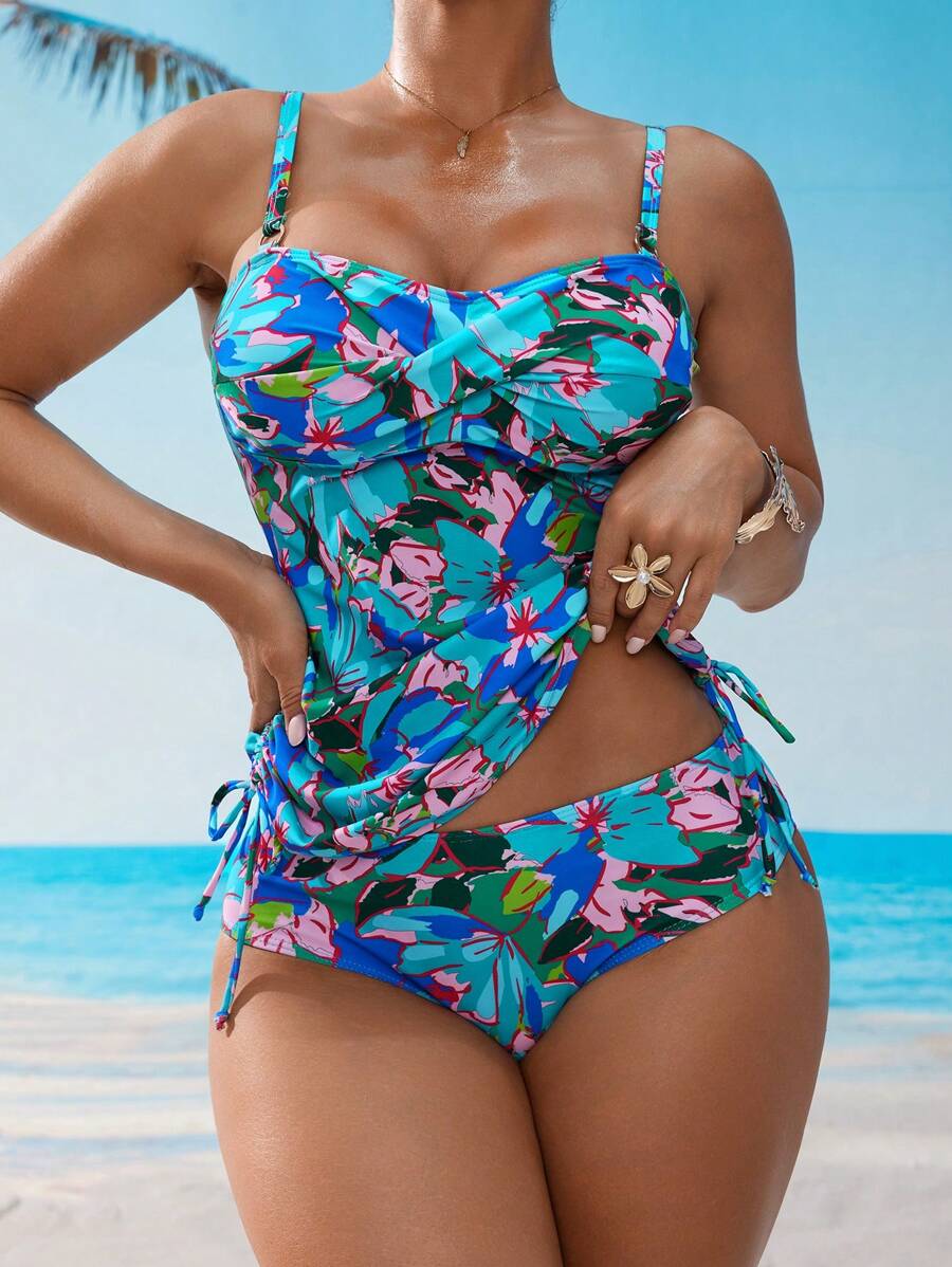 Swim Lushoire Damlinne med spaghettiband, modernt för sommaren