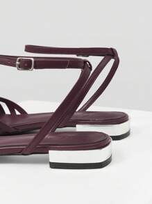 MOTF PREMIUM POINTED TOE SLINGBACKS FLAT SHOES - Burgundy - View 8