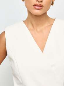 AiiRZ Asymmetric Sleeveless Waistcoat