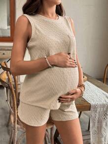 SHEIN Maternity Two Pieces Suits