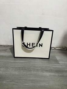SHEIN 125个/盒礼品包装袋，纸袋40 * 35 * 18厘米 - 白色 - 查看 2