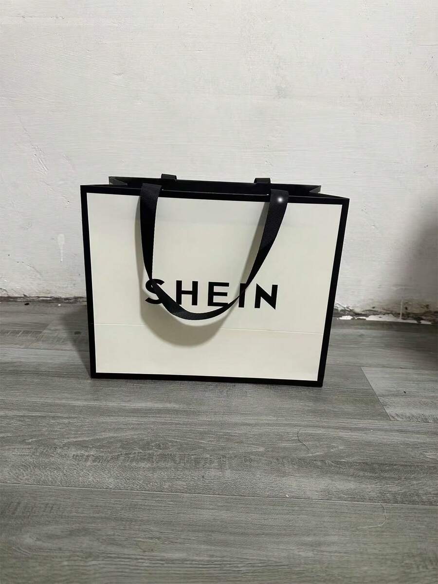 SHEIN 125个/盒礼品包装袋,纸袋40 * 35 * 18厘米 - 白色 - 查看 1