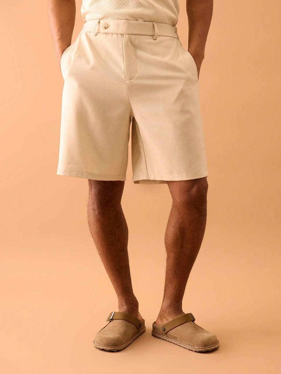 High Cut Asymmetric Front Tailored Shorts Summer Smart Streetstyle Vacation