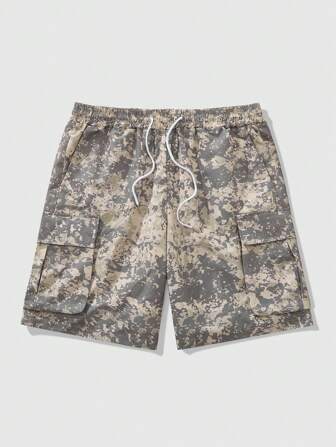 Street Life Pantalones cortos cargo holgados para hombre para excursionismo al aire libre, vacaciones, de vuelta a la escuela