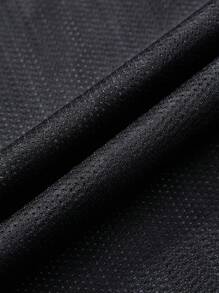 Manfinity EMRG 男士时尚网眼字母印花透气圆领短袖T恤