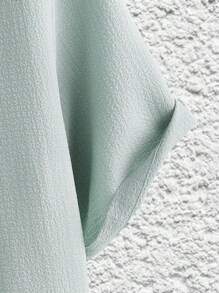 Manfinity RelaxMax Men's Plain Color Short Sleeve Single-Breasted Casual Shirt, Summer For Going Out - Green - View 3