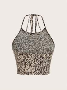 SHEIN EZwear 两件套女士休闲性感细肩带修身露背上衣，适合夏季返校 - 彩色 - 查看 8