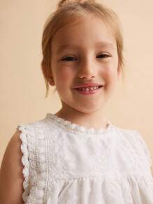 Ontre 2件套年轻女孩宽松休闲背心和短裤套装 - 杏色 - 查看 4