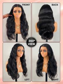 TrueHD 13x6 Skinlike HD Body Wave Lace Front Human Hair Wigs 200% Density Pre Plucked Bleached Knots With Baby Hair 100% Brazilian Human Hair Wigs For Women - SNatural - View 4
