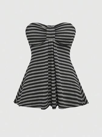 Goth آنسة بحجم كبير ملابس علوية محاصرة مخطط مقصورة لمهرجان الموسيقى Y2K