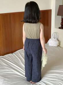 DAZY 女童秋季服装，女童家居服 - 藍色 - 查看 4