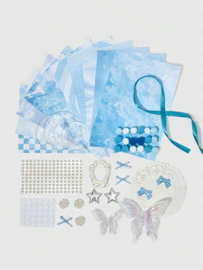 2D Anime Grafik Malset beinhaltet Vintage Dekor Kleine Lebensmittel Füllmenge Beutel, Reißverschluss Tafel