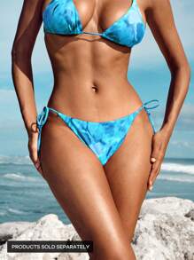 Opulessa 女士扎染印花性感比基尼泳裤