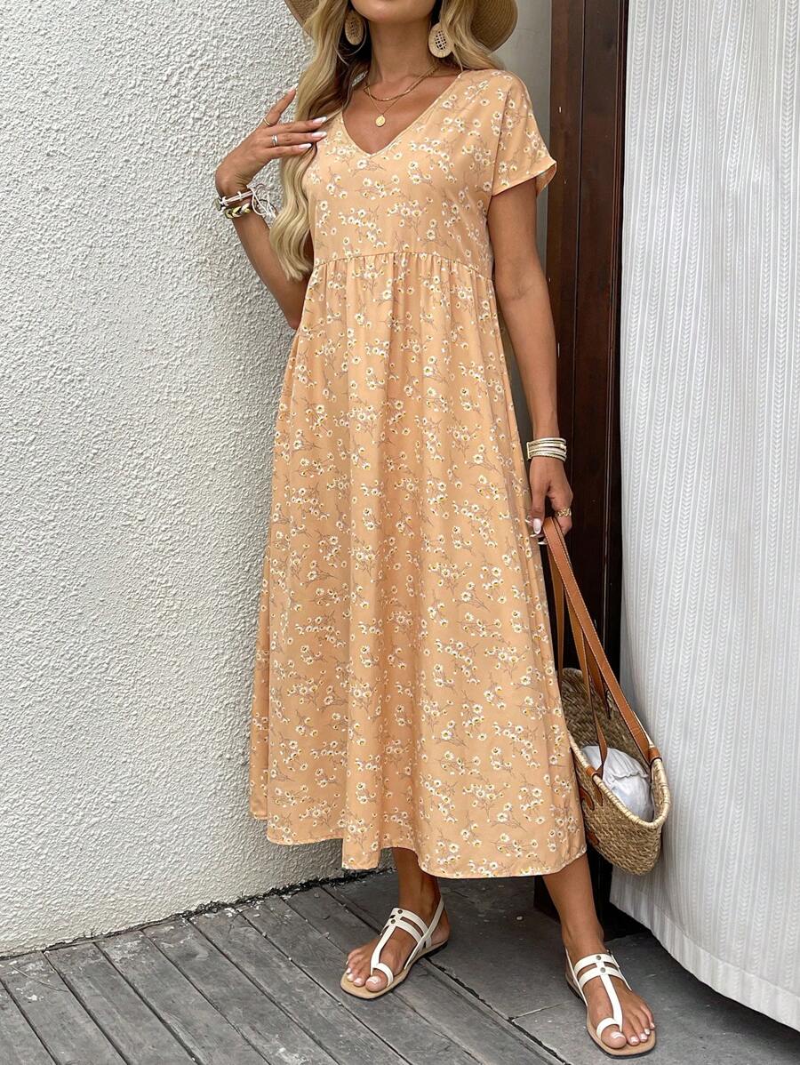 EMERY ROSE Váy Maxi cho nữ Trang phục mùa hè dành cho nữ Váy mùa hè dành cho nữ Váy tốt nghiệp dành cho nữ Váy đi nghỉ Váy hoa dành cho nữ Trang phục đi nghỉ dành cho nữ - Màu vàng - Xem 1