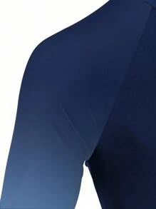 Manfinity KASUA Men's Ombre Letter Print Beach Surf T-Shirt, Hawaiian - Multicolor - View 3