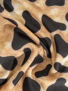 SHEIN 3pcs/Pack Leopard Print Contrast Trim Sexy G-String Panties - Multicolor - View 4